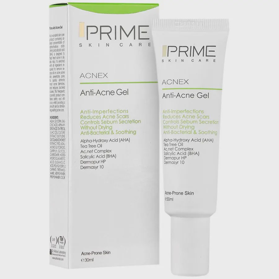 ژل ضد جوش پوست آکنه دار پرایم  Acnex Anti Acne Gel Prime