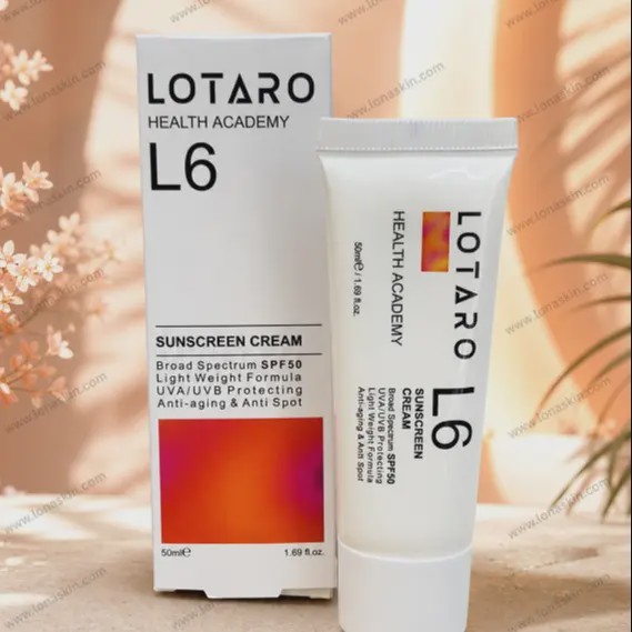 کرم ضد آفتاب و ضد چروک لوتارو ال6 L6 Anti Wrinkle Sunscreen Cream Lotaro