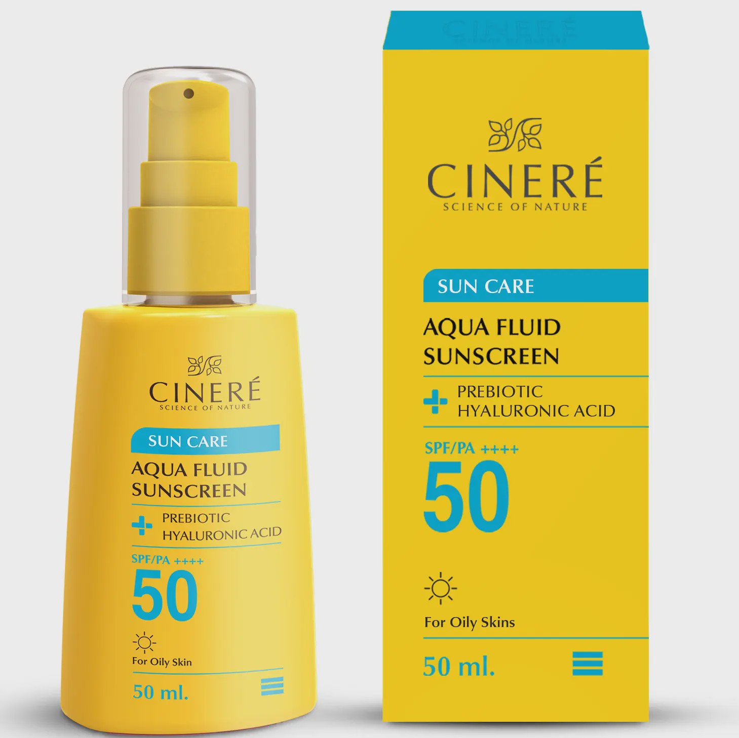 کرم ضد آفتاب فلویید بی رنگ سینره با SPF 50 حجم 50 میلی لیتر Cinere SPF 50 Aqua Fluid Sunscreen 50 ml