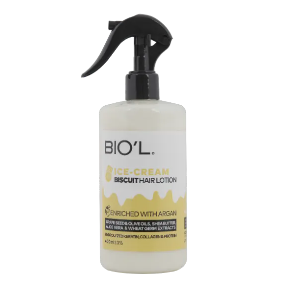 لوسیون مو بستنی بیسکوییتی بیول Ice Cream Biscuit Hair Lotion Biol
