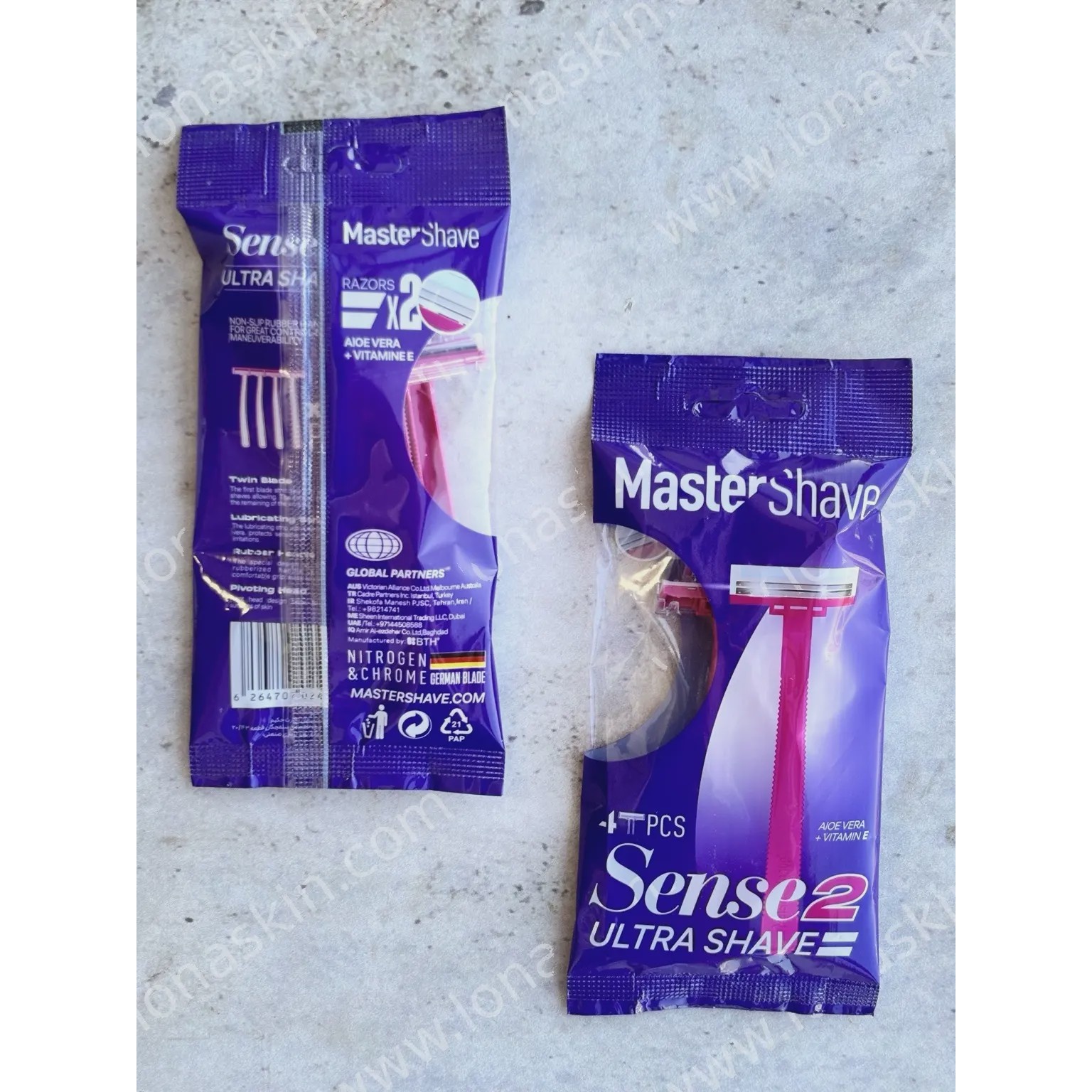 ژیلت مستر شیو2 لبه سنس اولترا شیو Sense Ultra Shave 2 Blade
