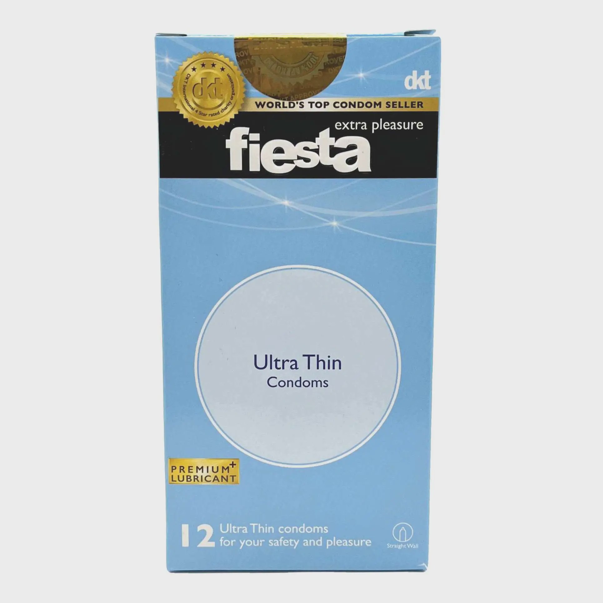 کاندوم ساده و بسیار نازک فیستا بسته 12 عددیFiesta ultra thin condom with premium lubricant