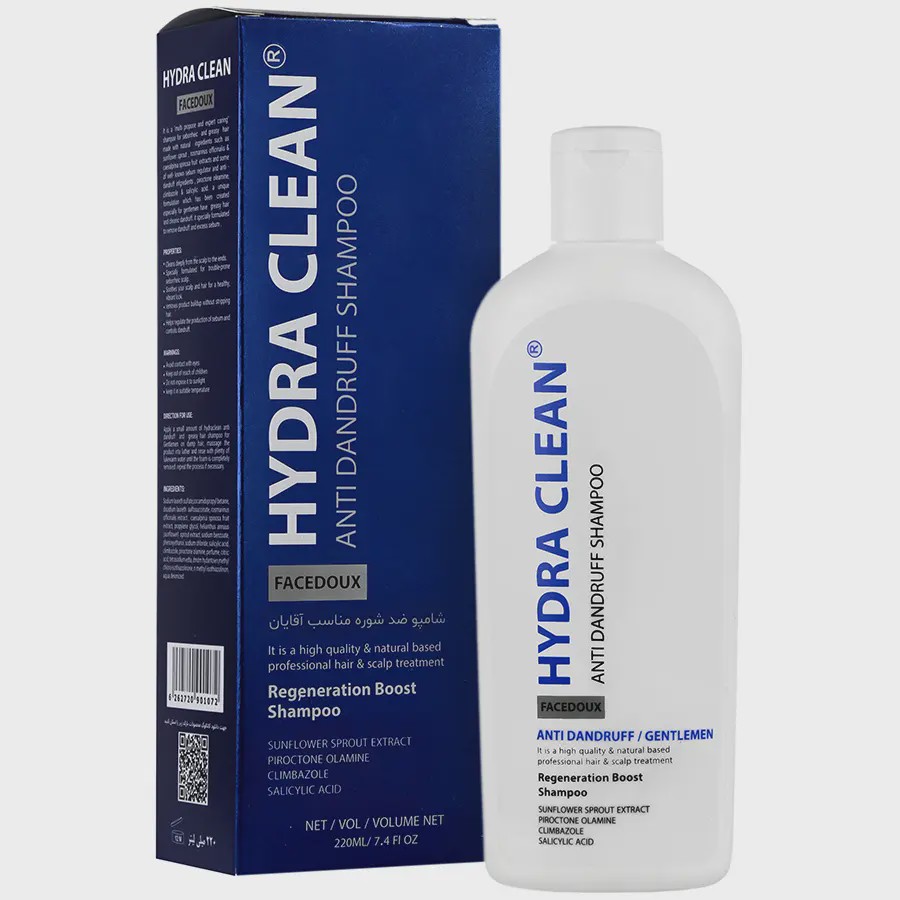 شامپو ضد شوره آقایان هیدراکلین فیس دوکس Face Doux Hydra Clean Anti Dandruff Shampoo For Men