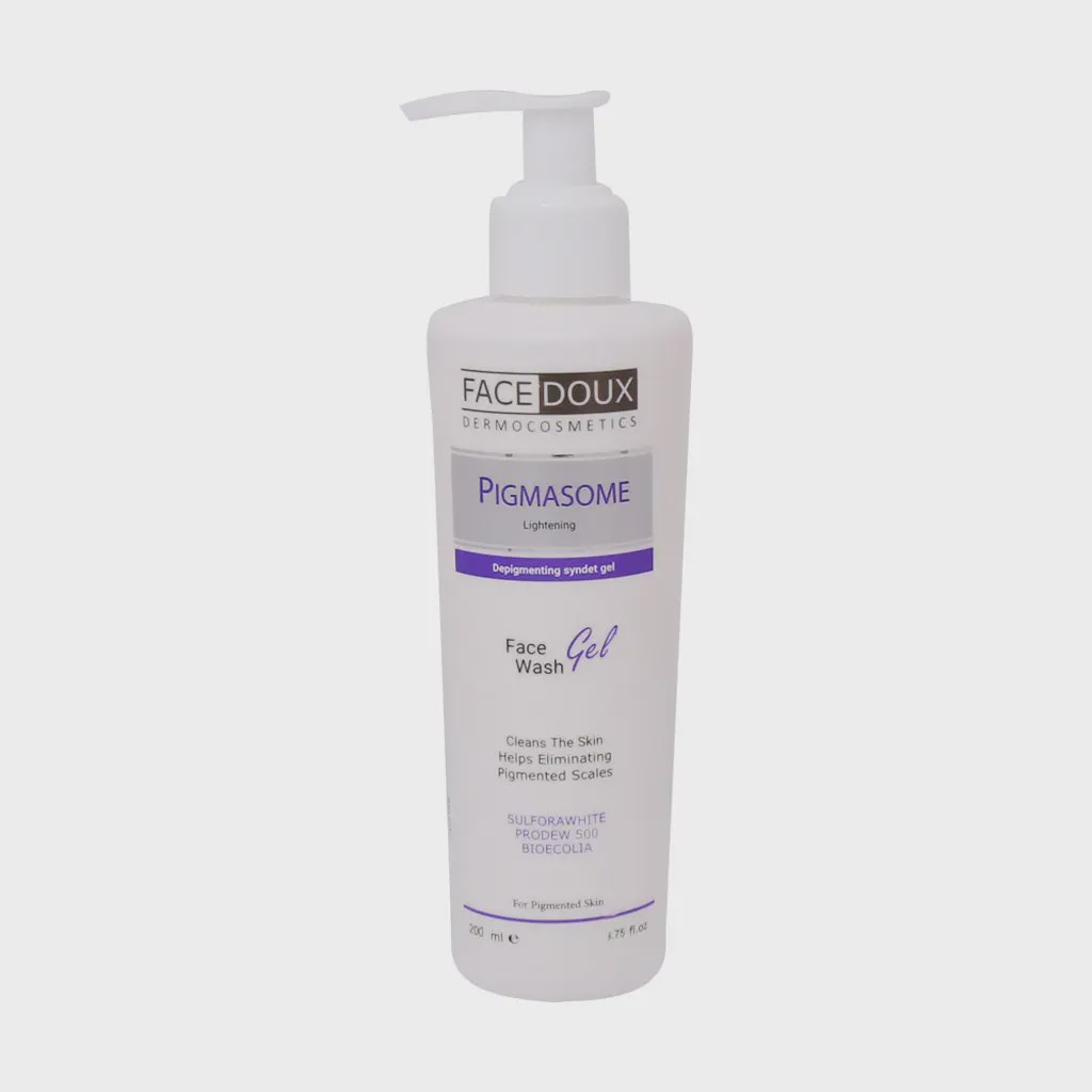 ژل شستشو صورت روشن کننده پیگمازوم فیس دوکس Pigmasome Skin Face Wash Face Doux