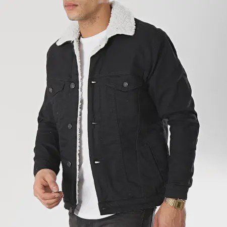 کت جین مشکی داخل خز از bershka کد 138