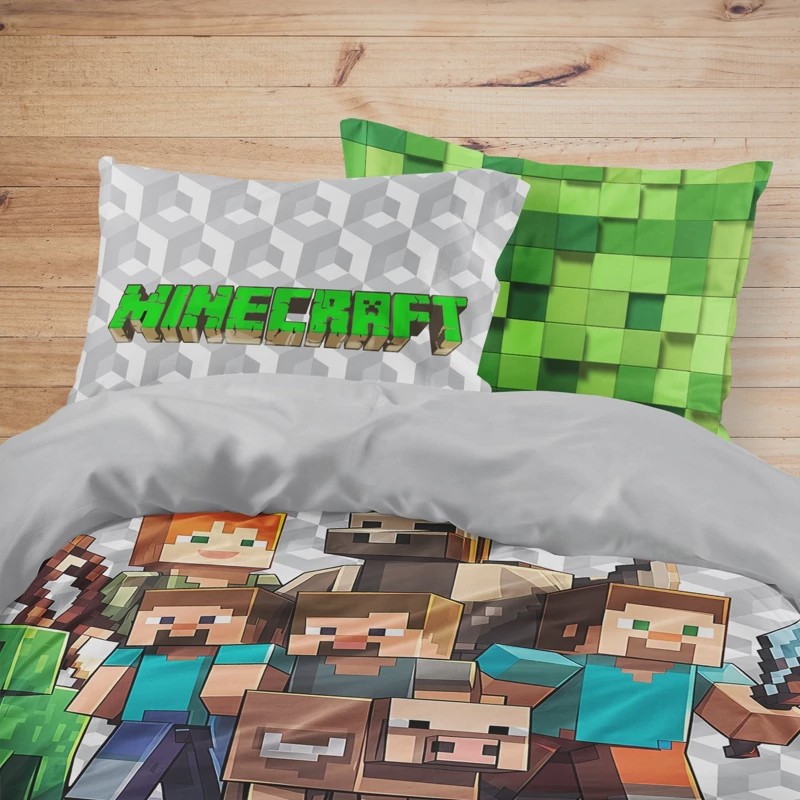ست خواب یکنفره 4 تکه ماینکرافت کد VM3-217MINECRAFT07