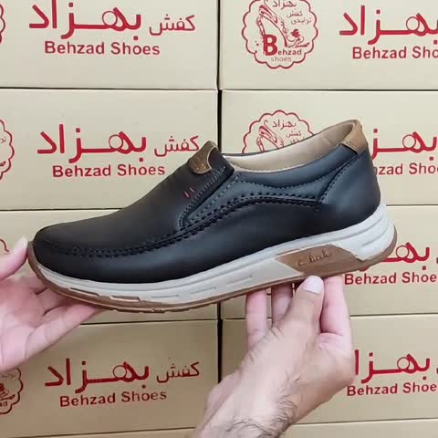 کفش مردانه پسرانه سایز 40 تا 45 رنگ قهوه ای زیره پیو لژ 3 سانتی رویه چرم صنعتی سبک و راحت