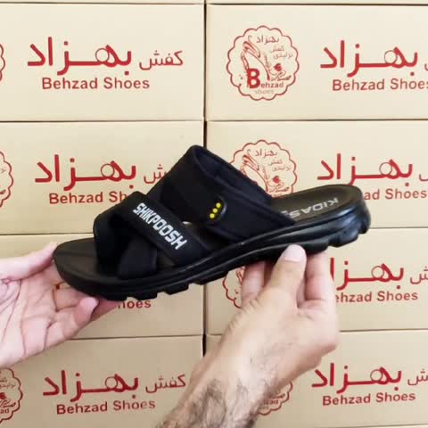 دمپایی انگشتی راحتی مردانه پسرانه سایز 40 تا 45 رنگ مشکی زیره پیو تزریق لژ 2 رویه راشل سبک و راحت
