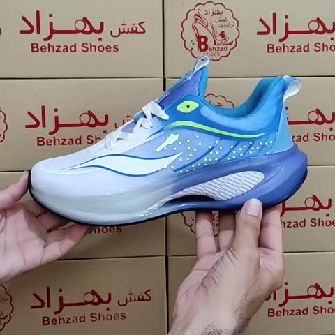 کتونی زیره کپسولی مردانه پسرانه سایز 41 تا 44 رنگ سفید آبی کفی طبی لژ 4 سانتی رویه بافت خارجی