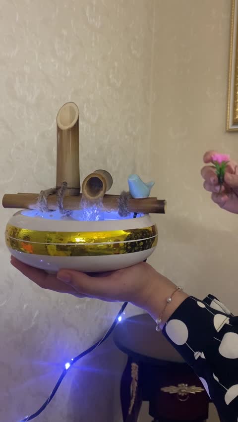 آبنما رومیزی دکوری بامبو مدل آزادی