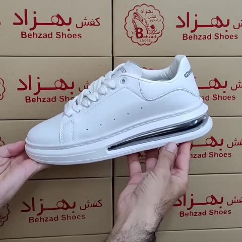 کتونی زیره کپسولی مردانه پسرانه رنگ سفید سایز 40 تا 45 کفی طبی دور دوخت زیره کپسولی لژ 4 سانتی رویه چرم صنعتی