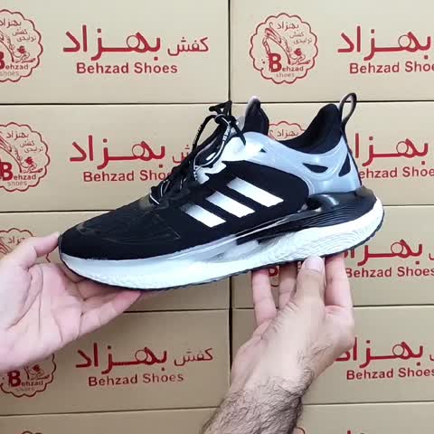 کتونی adidas آدیداس زیره کپسولی مردانه پسرانه رنگ مشکی سایز 41 تا 44 کفی طبی زیره کپسولی لژ 3 سانتی رویه بافت خارجی سبک 