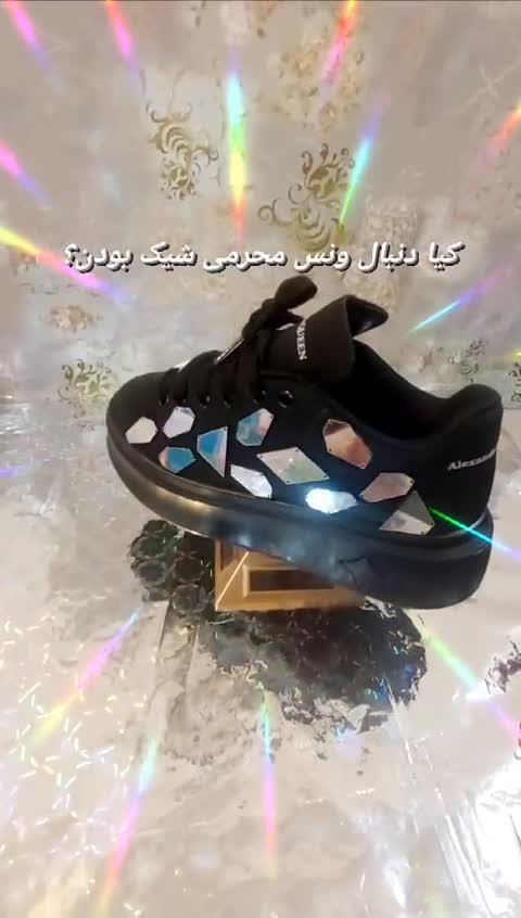 کتونی زنانه مدل اینه کاری مشکی