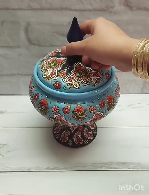 شکلات خوری میناکاری شده کد 1702