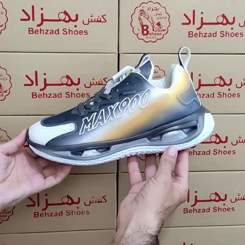 کتونی max900 زیره کپسولی مردانه پسرانه رنگ طوسی سایز 41 تا 44 کفی طبی زیره کپسولی لژ 4 سانتی رویه بافت خارجی