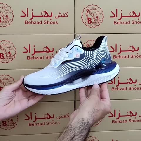کتونی زیره کپسولی پسرانه رنگ سفید آبی سایز 37 تا 40 کفی طبی زیره کپسولی لژ 3 سانتی رویه بافت خارجی سبک و راحت