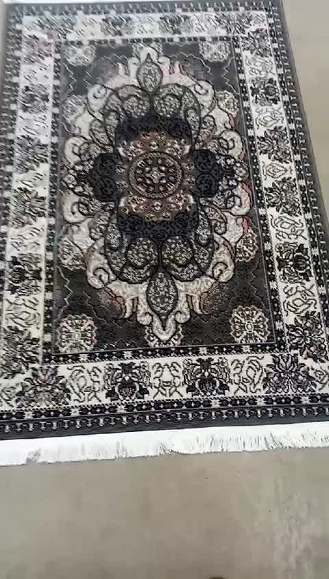 گلیم فرش ماشینی کاشان طرح چکاوک دودی 9متری (3،5در2،5) پس کرایه