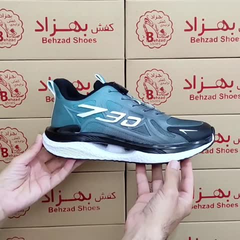 کتونی بند فنری زیره کپسولی مردانه پسرانه رنگ مشکی آبی سایز 41 تا 44 کفی طبی لژ 4 سانتی رویه بافت خارجی سبک و راحت