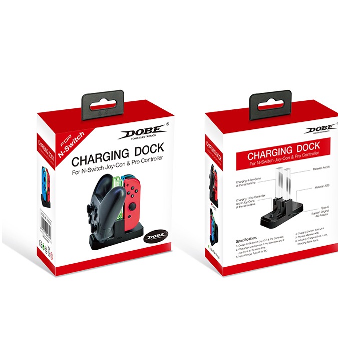 Switch Joy Con Pro Controller Charging Dock TNS 879