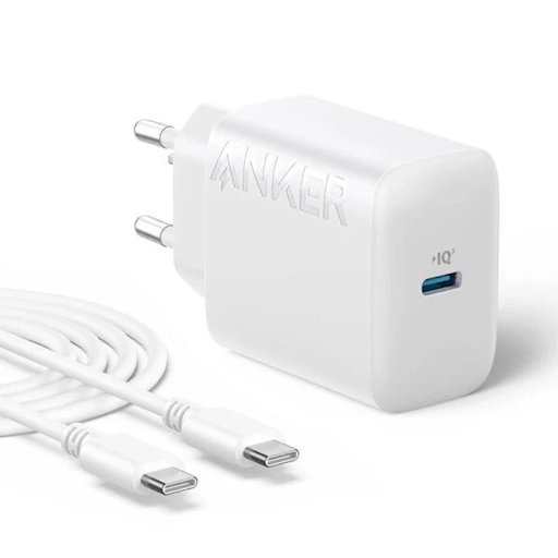 شارژر دیواری 20 وات انکر Anker B2347 دوپین به همراه کابل