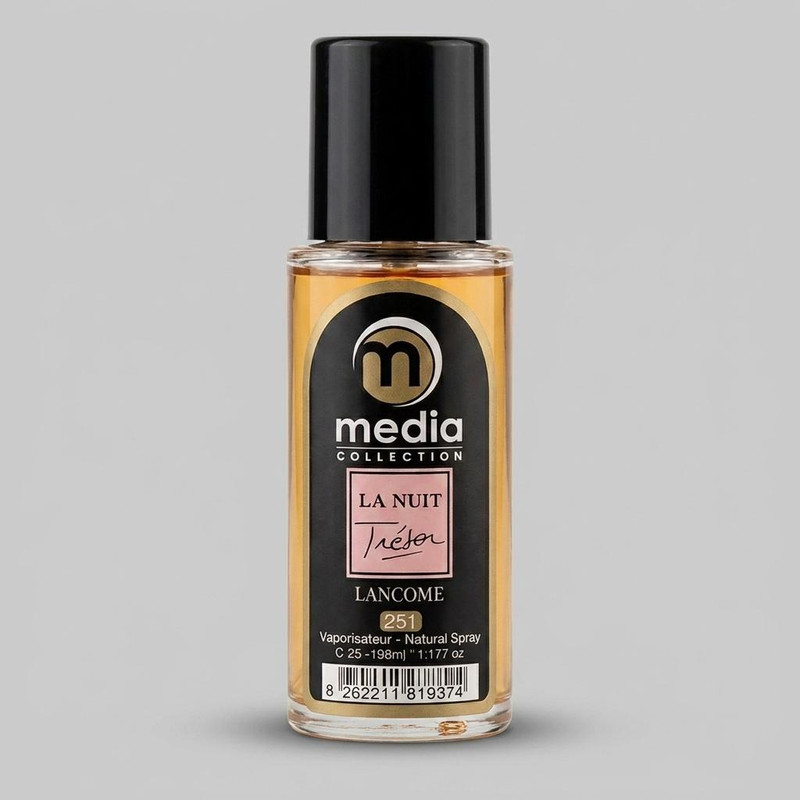 عطر جیبی زنانه مدیا مدل LA NUIT Trésor با رایحه گرم حجم 35 میلیلیتر