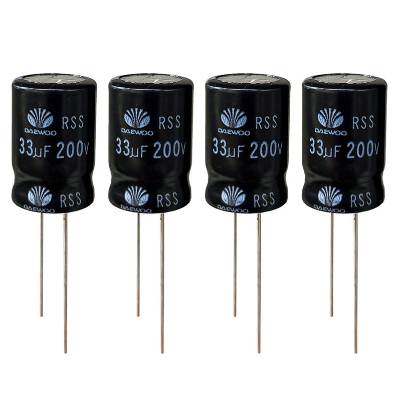 خازن 33 میکروفاراد 200 ولت دوو مدل SK-33200 بسته 4 عددی