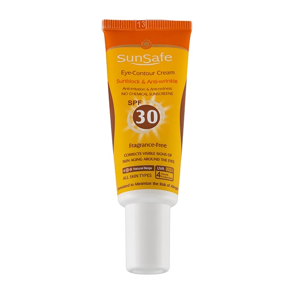کرم ضد آفتاب رنگی سان سیف با SPF30 مناسب دور چشم حجم 20 میلی لیتر