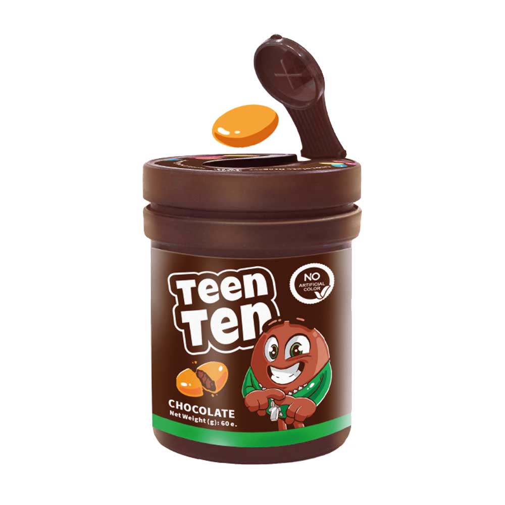 دراژه آسانسوری شکلاتی تین تن 60 گرمی(9عددی)