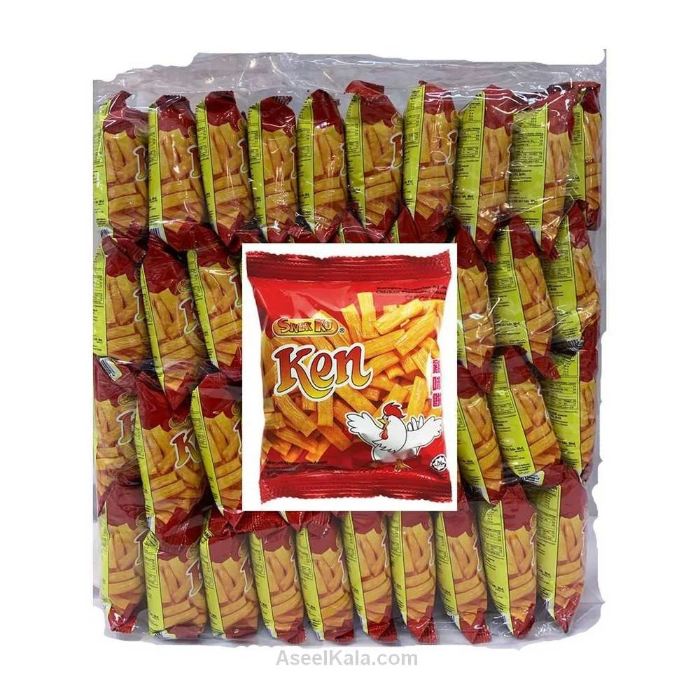 چیپس مرغ مدل Ken بسته 50 عددی - Snek Ku