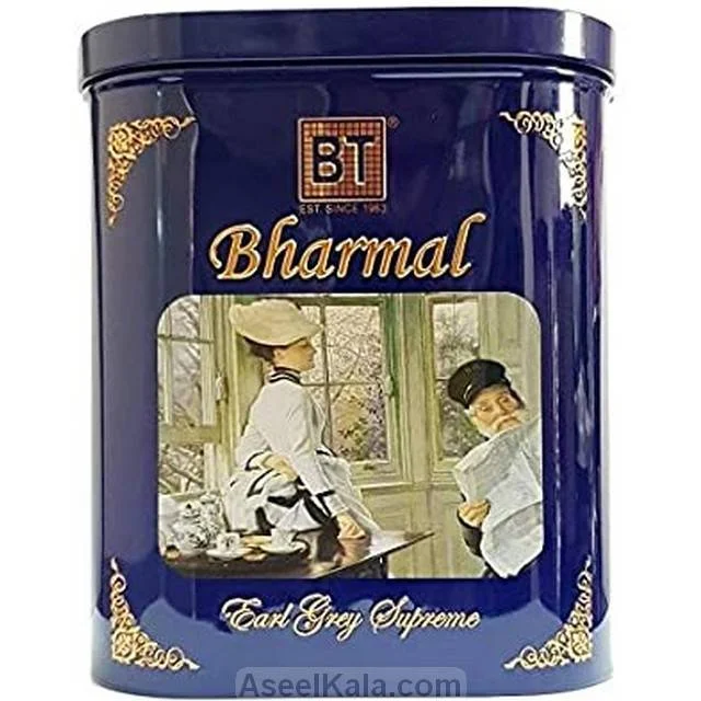 چای بارمال معطر ارل گری قوطی بیضی 500 گرمی - BHARMAL