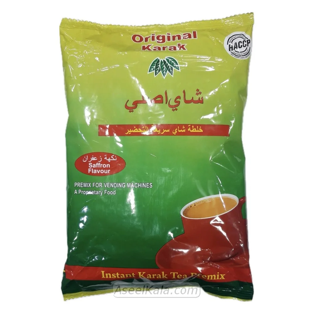 چای کرک زعفرانی شای اصلی هندی وزن 1 کیلویی