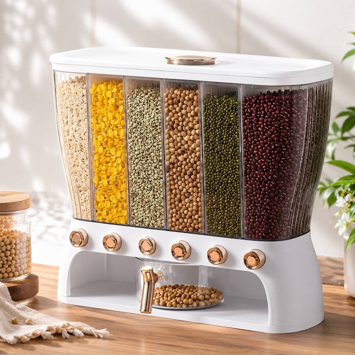 جا حبوباتی هومکت اتوماتیک 6 خانه