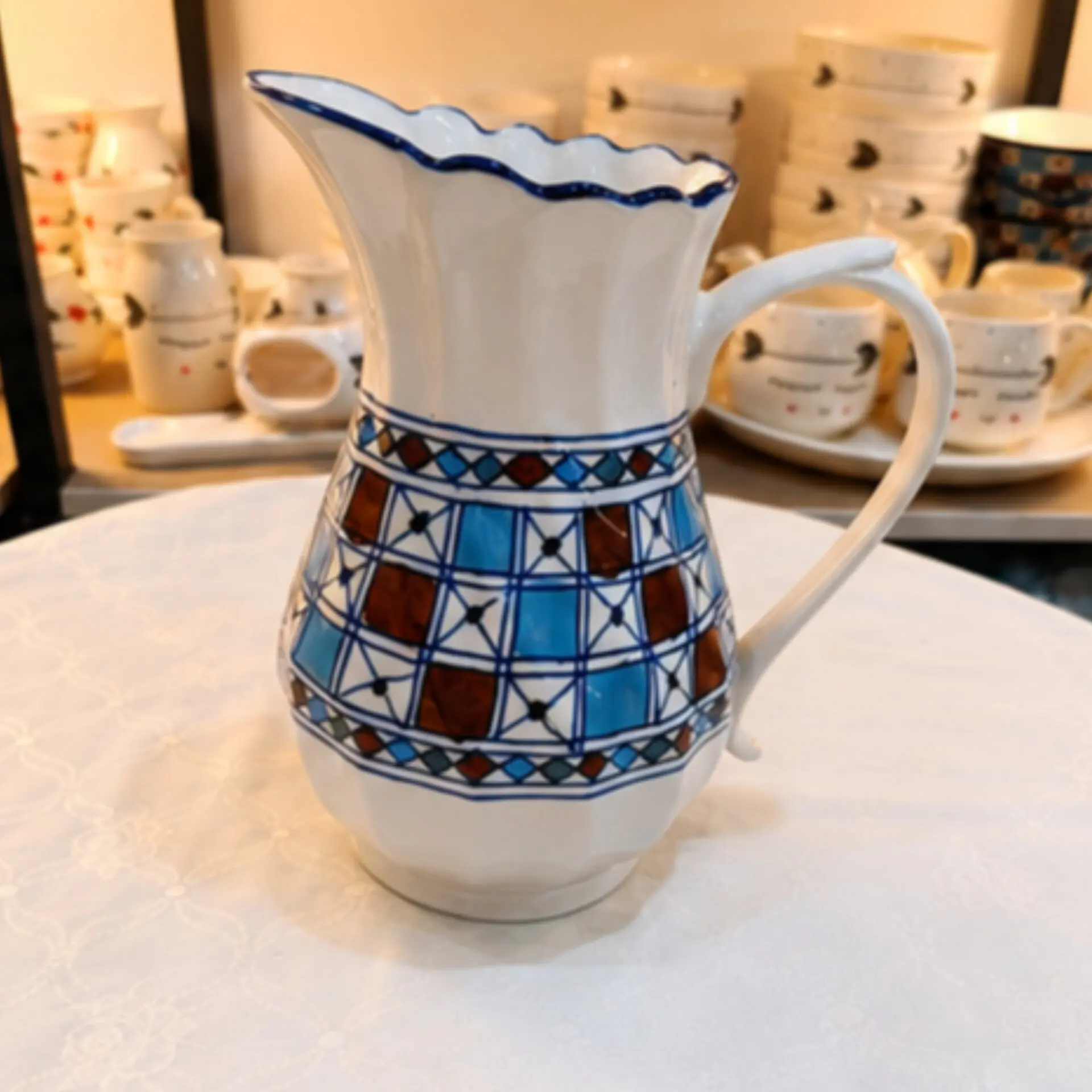 پارچ آب طرح چهارخونه ایی