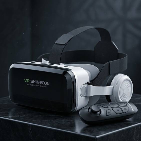 عینک VR / عینک واقعیت مجازی Shinecon G04BS + کنترلر B03