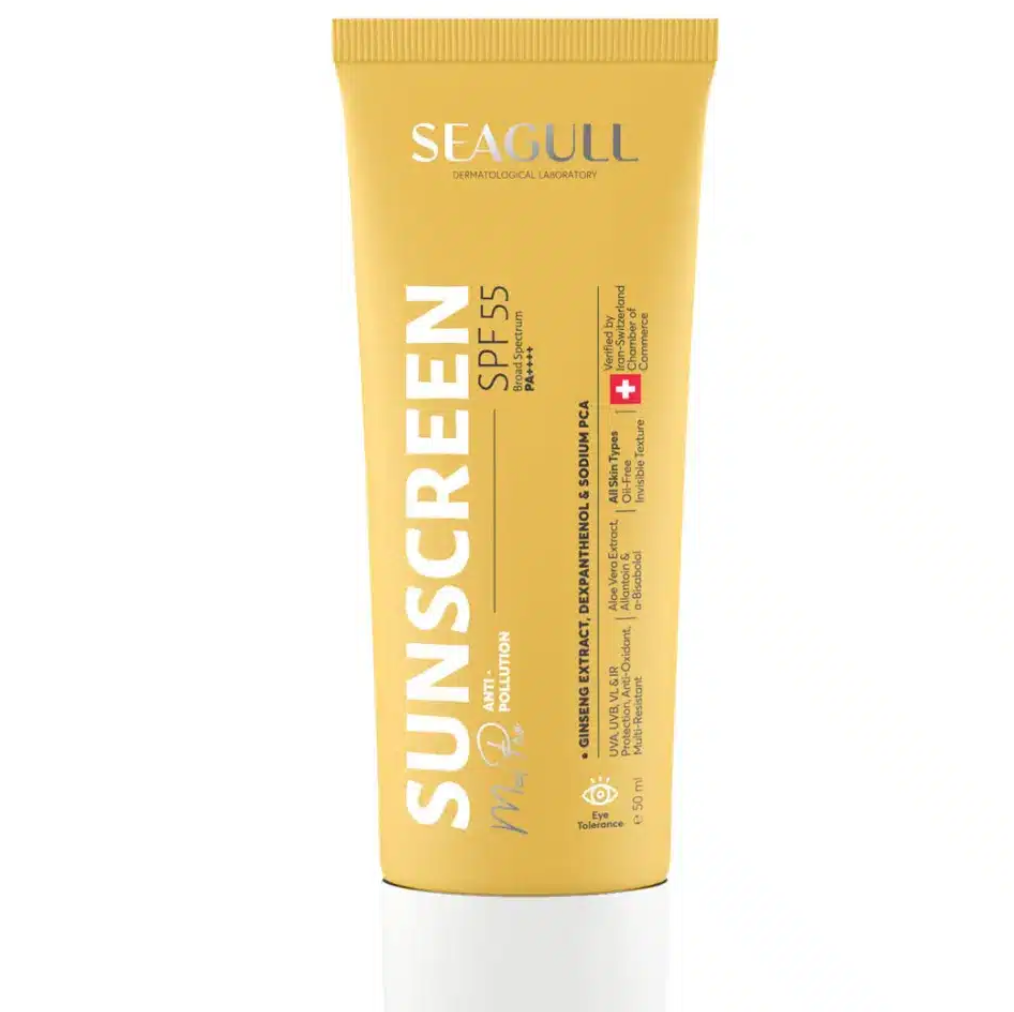 کرم ضد آفتاب سی گل بی رنگ با SPF55 مناسب آقایان حجم 50 میلی لیتر