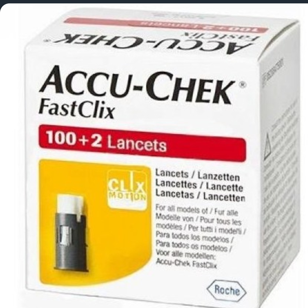 سوزن تست قندخون لنست قلم فست کلیکس Accu Chek FastClix