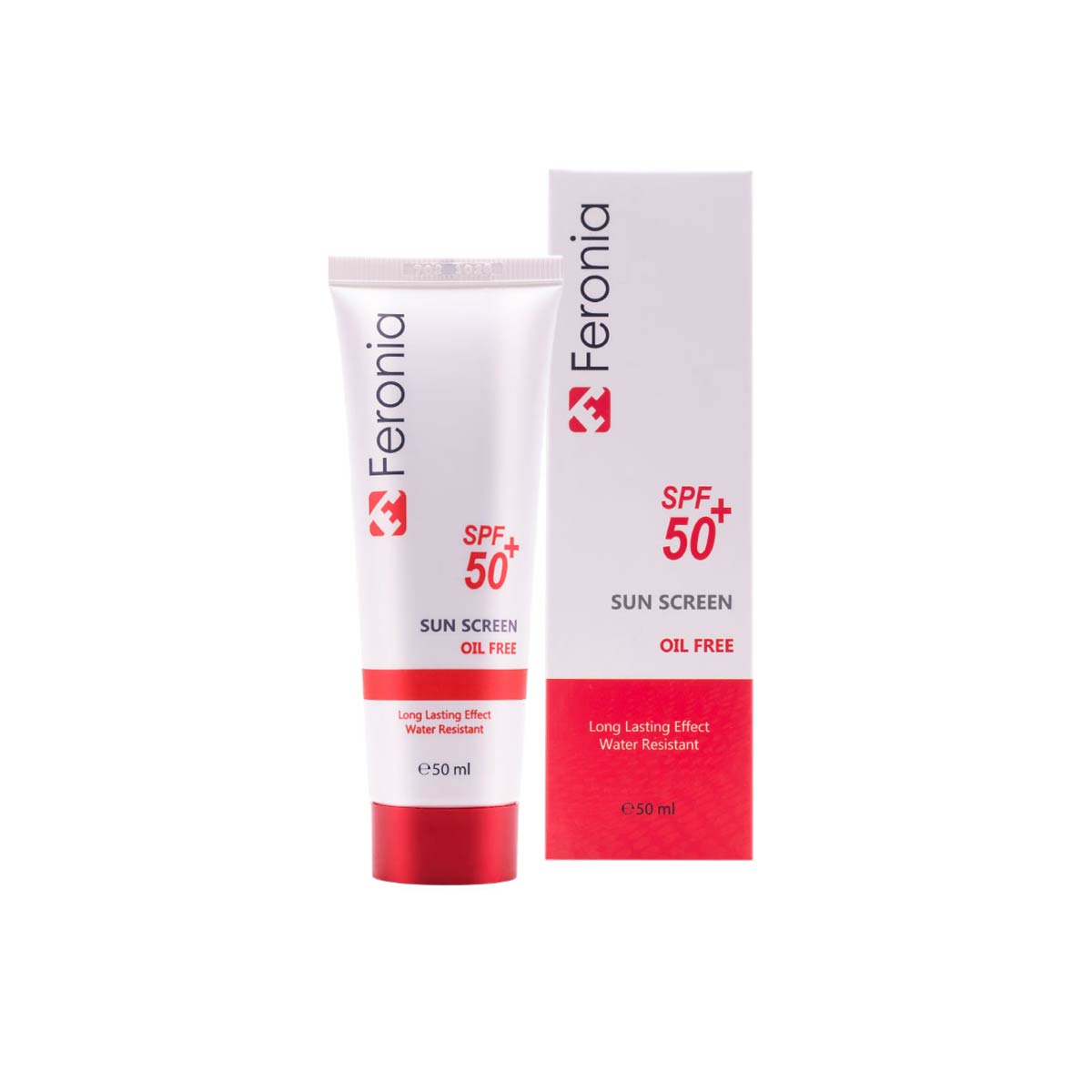 کرم ضد آفتاب فاقد چربی بی رنگ SPF50 فرونیا 50 میلی لیتر