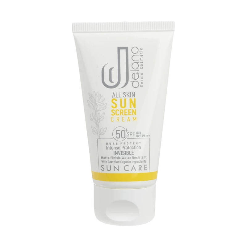 کرم ضدآفتاب دلانو مدل Invisible بی رنگ حجم 50 میلی لیتر spf50