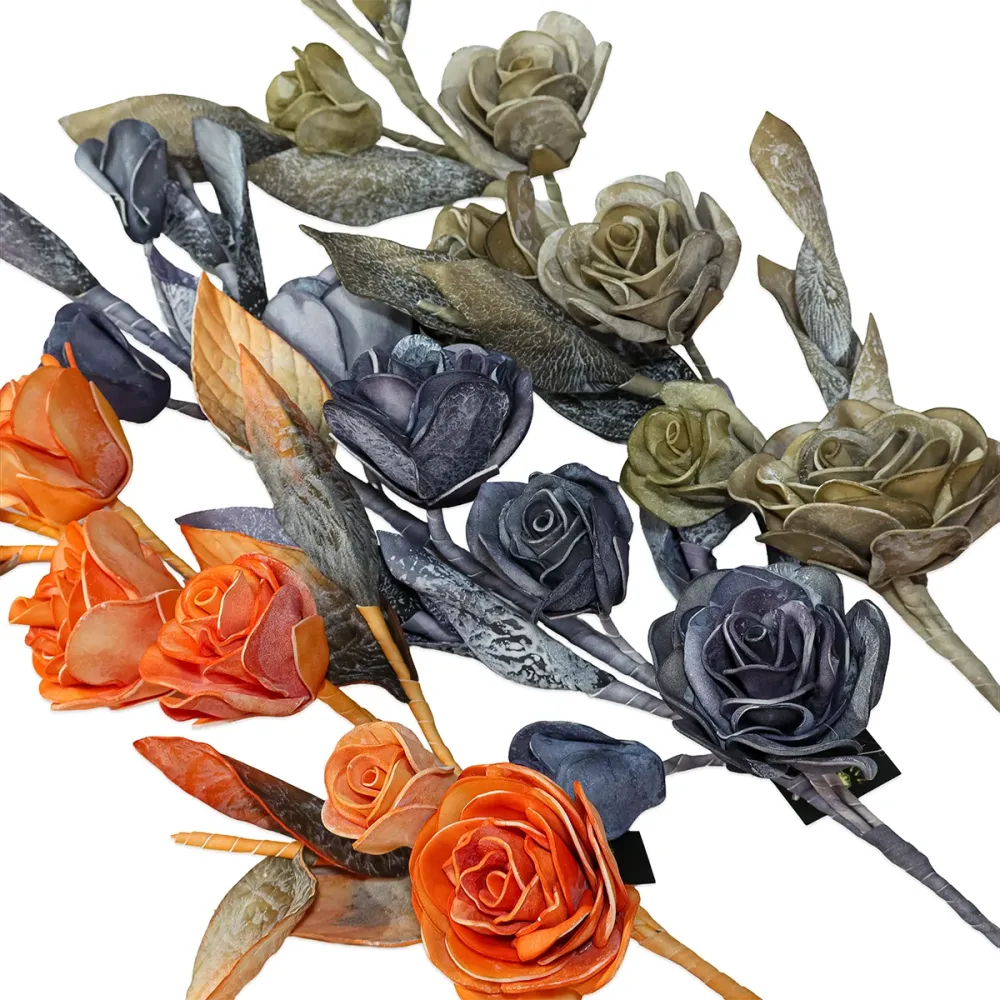 شاخه گل فومی رز 8 گل کد 8001