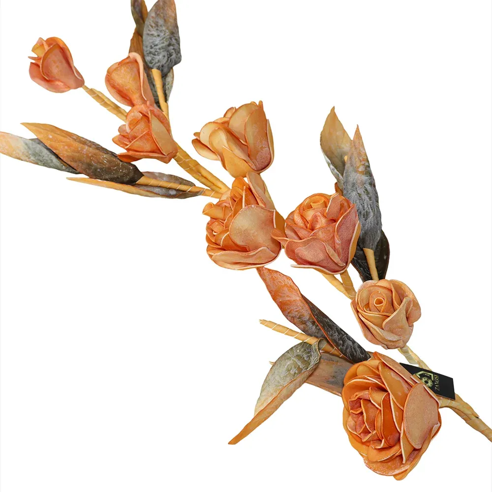 شاخه گل فومی رز 8 گل کد 8001