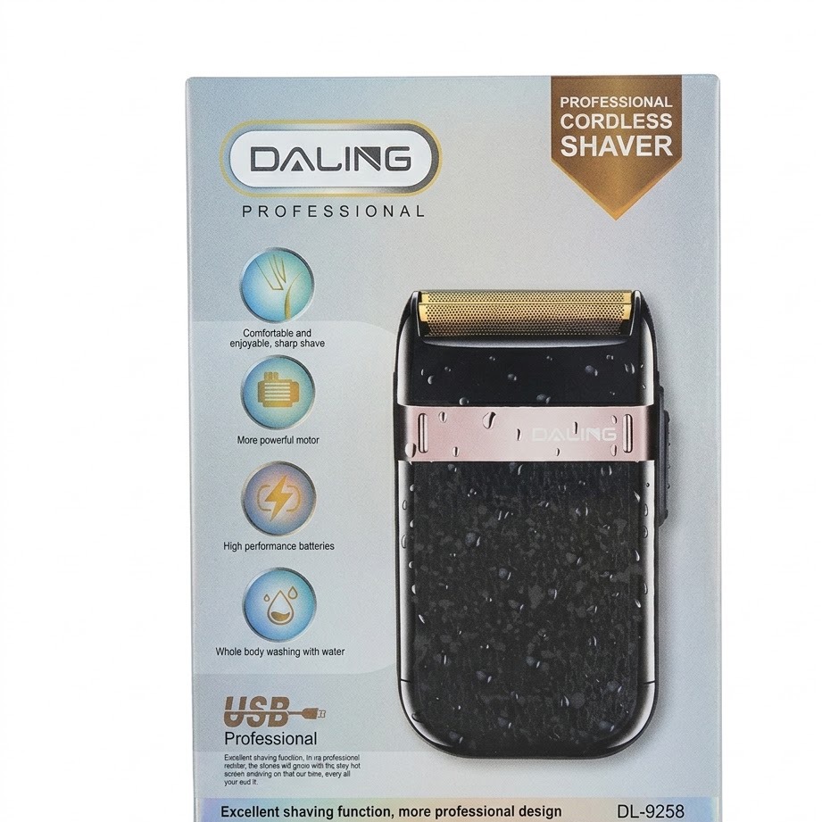 شیور حرفهای و ماشین اصلاح صفر زن ضد آب دالینگ مدل DALING DL-9258 (شارژی)