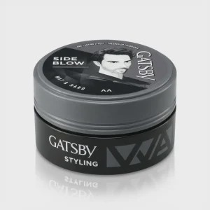 واکس مو گتسبی GATSBY طوسی مدل Mat Hard استایل Side Blow مات و قوی وزن 75 گرم