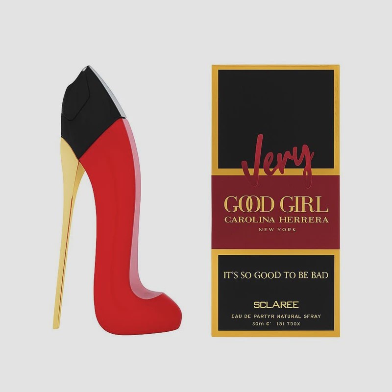 ادوپرفیوم مینیاتوری زنانه مدل گودگرل وری Good girl carolina با رایحه گرم حجم 30 میلیلیتر