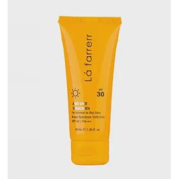 کرم ضد آفتاب و ضد لک لافارر مدل SPF30 بی رنگ مناسب پوست نرمال و خشک حجم 40 میلی لیتر