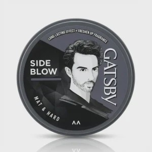 واکس مو گتسبی GATSBY طوسی مدل Mat Hard استایل Side Blow مات و قوی وزن 75 گرم