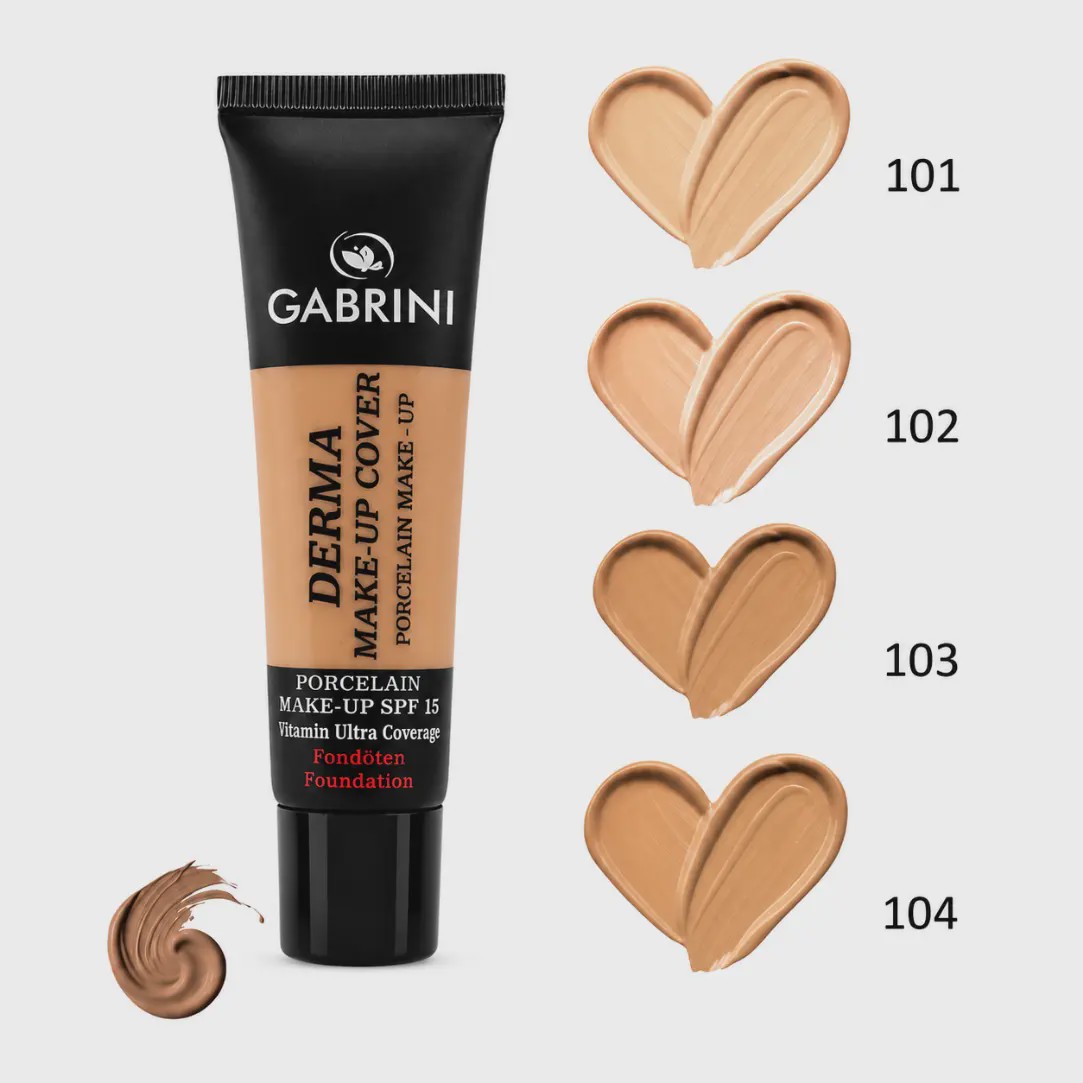 کرم پودر درما گابرینی DERMA GABRINI مدل میکاپ کاور makeup cover