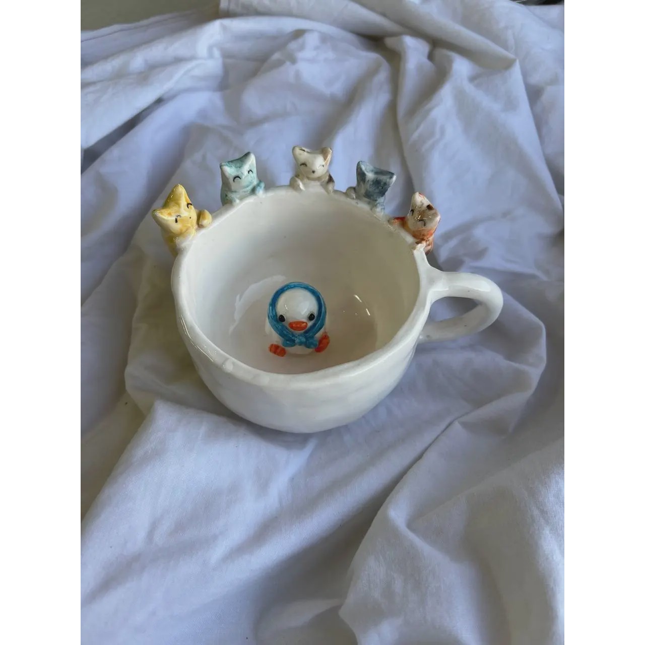 ماگ گربه و جوجه