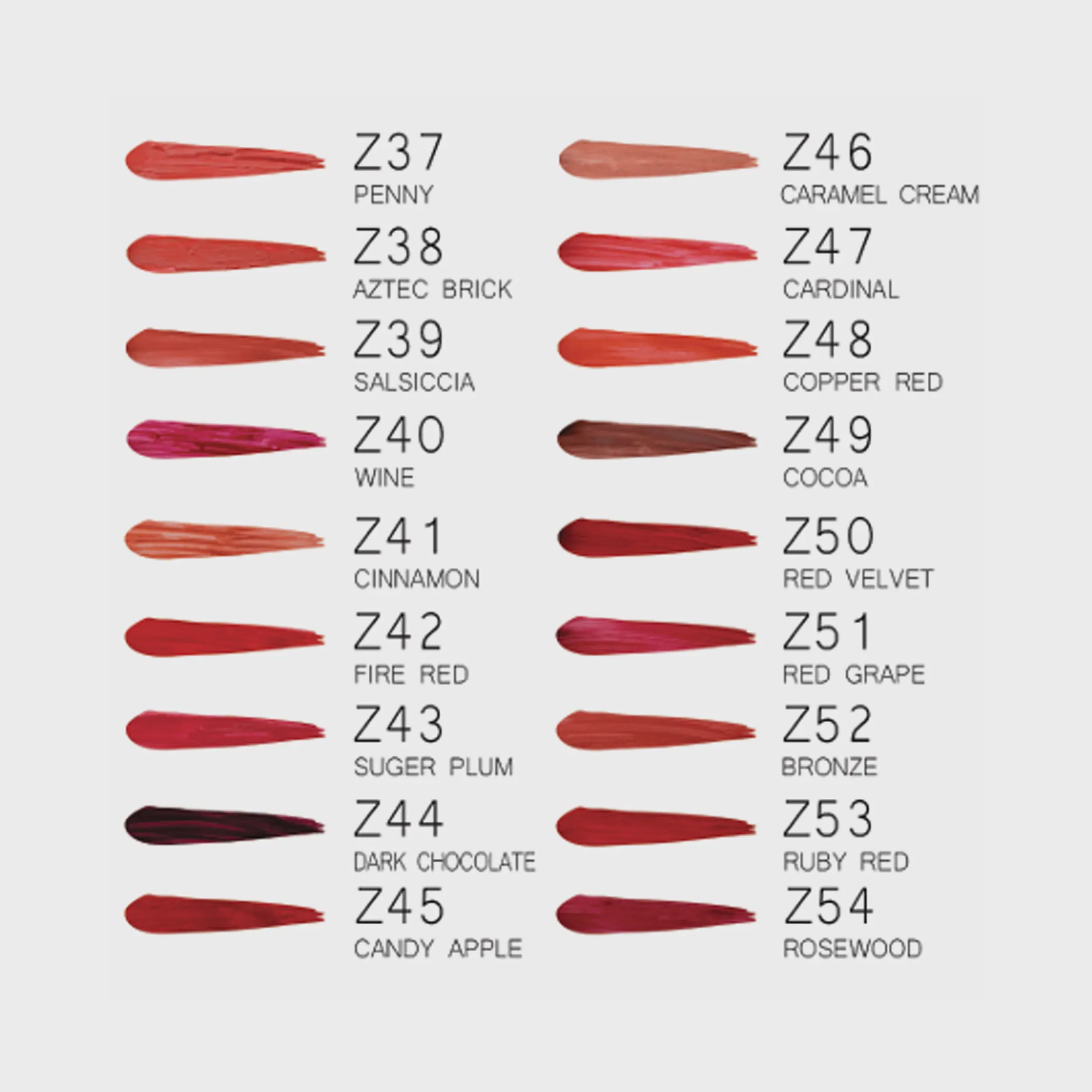 رژلب مایع مات زویا Zoya ایتالیا در 18 رنگ