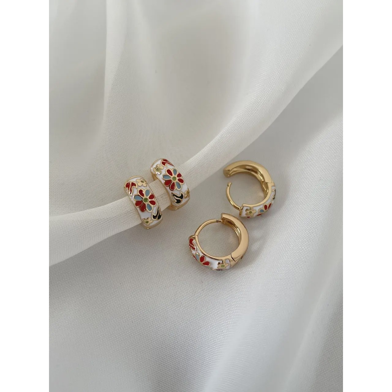 گوشواره میناکاری ژوپینگ مدل 2