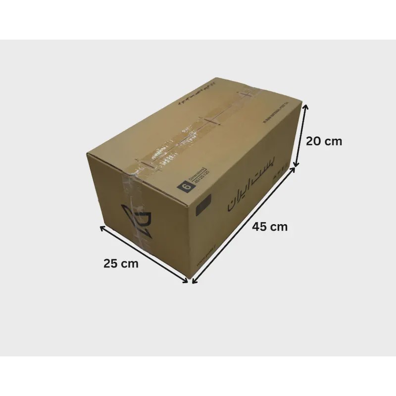 کارتن پستی سایز 6 سه لایه